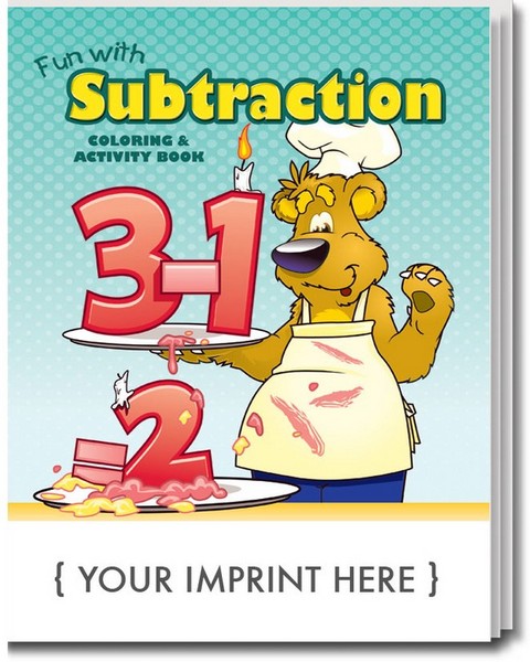 SC0248 Fun with Subtraction Coloring and Activity BOOK With Custom Imp